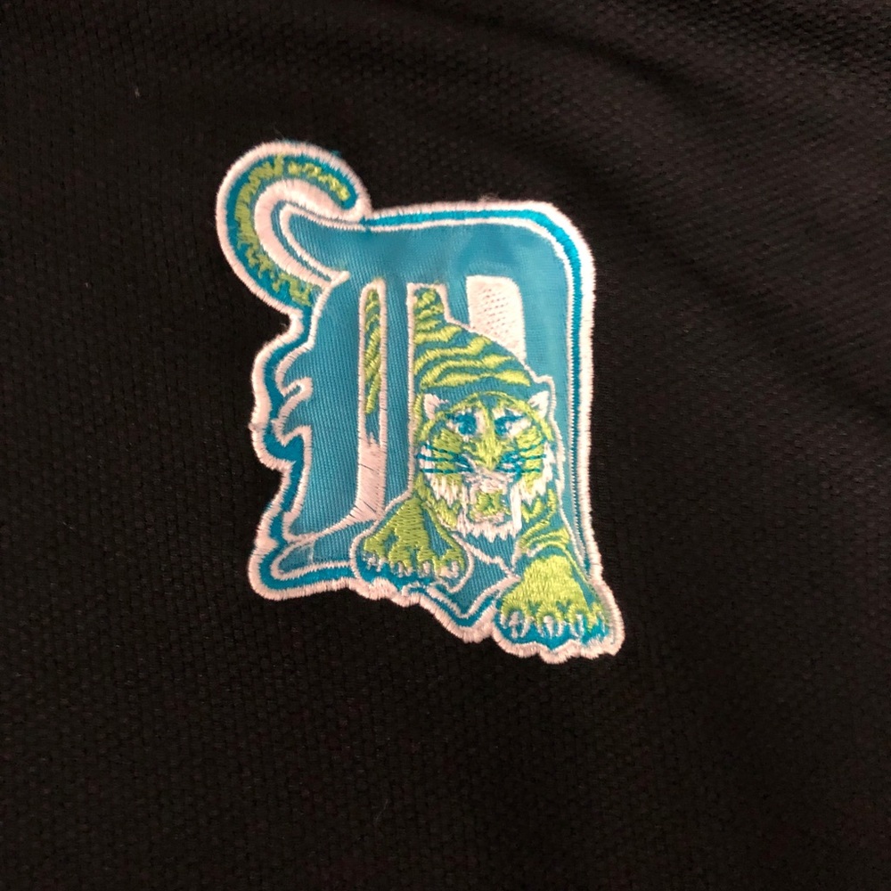 Neon and black Nike Detroit Tigers jersey